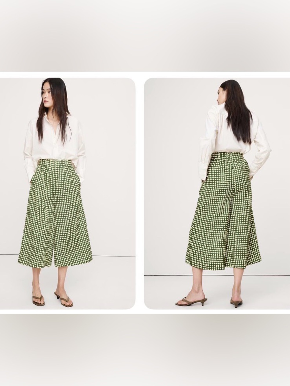 NWT banana republic Large linen culotte pant sold out